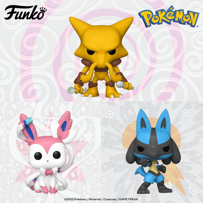 Funko Pop! Pokemon Wave 9: Alakazam #855 - Lucario #856 - Sylveon #857