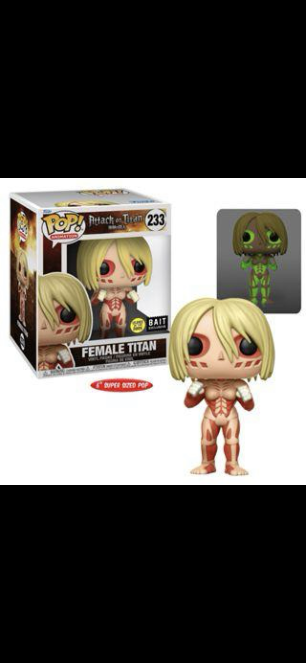 Funko Pop! Attack on Titan: 6 Inch Female Titan (GITD) (Bait Exclusive)