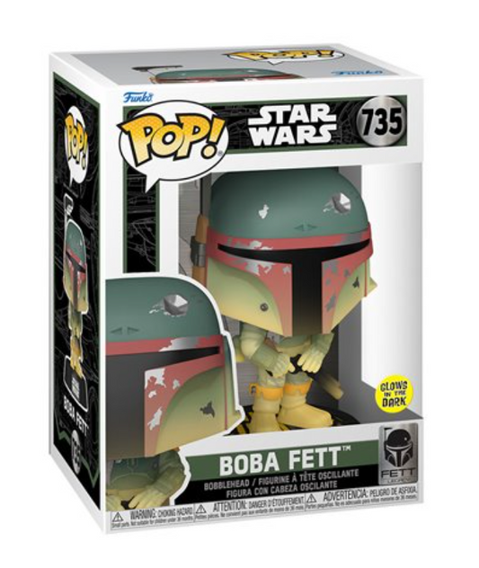 Star Wars: Boba Fett Glow-in-the-Dark Funko Pop! Vinyl Figure #735