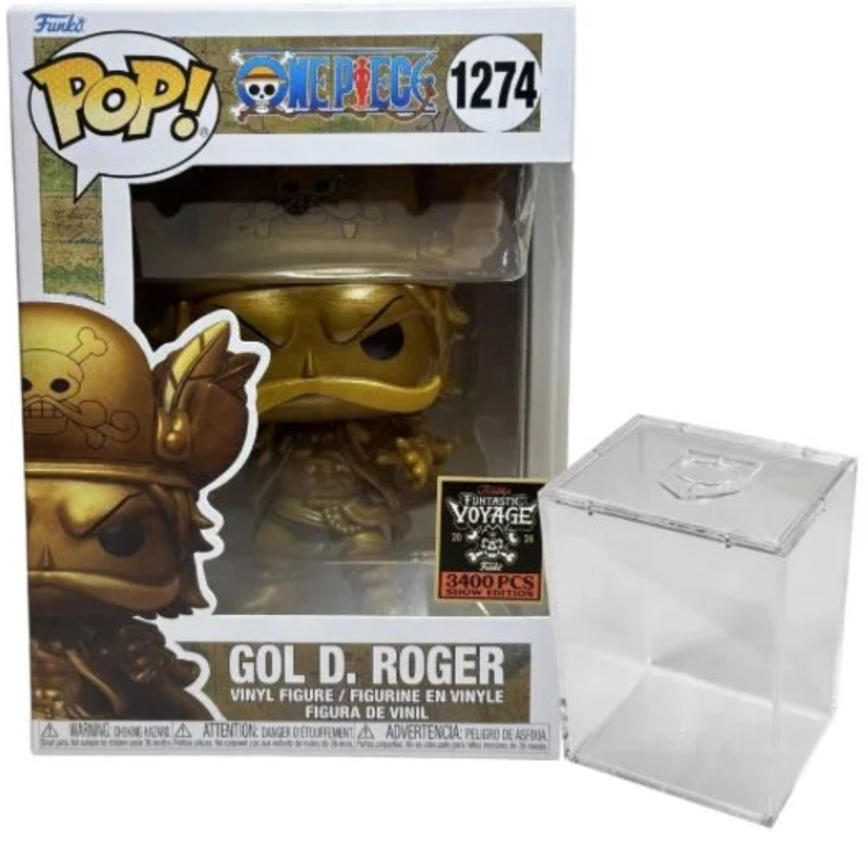 Funko Pop! One Piece - Gold Statue of Gol D Roger (Funko Event Fantastic Voyage) Limited to 3400pcs Only