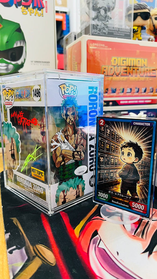 Funko One Piece - Zoro Nothing Happen (Hot Topic Exclusive) Error Glow - Sign By EVA Custom art!