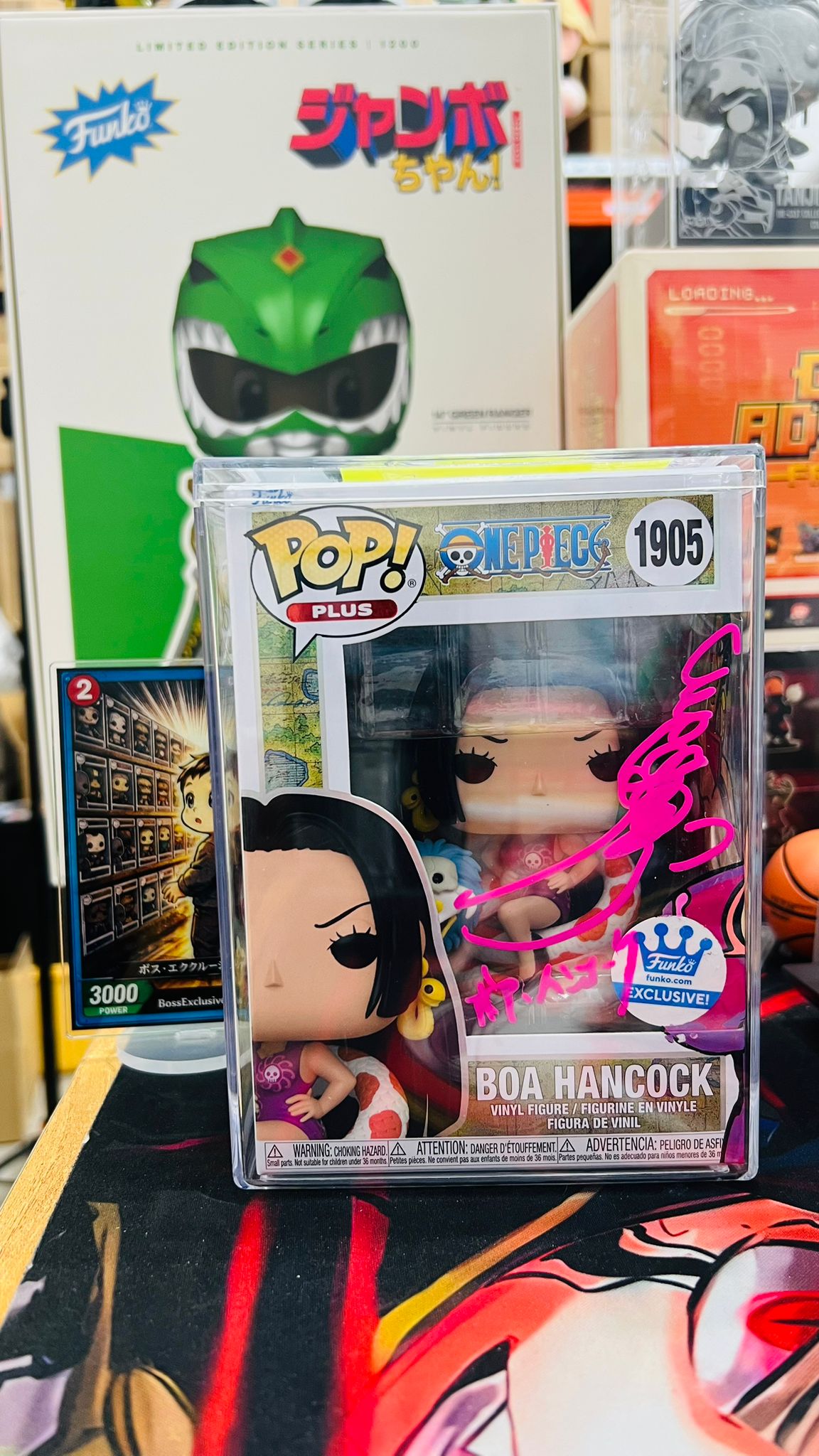 One Piece Plus! Boa.Hancok Exclusive (Sign By Jap VA & Art Sketch with MagneticHardStack)