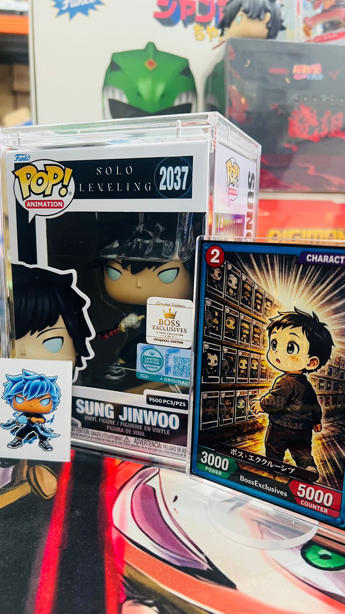 Funko Solo Leveling - Sung Jinwoo LE9500PCS (Custom Glow BossExclusives Limited 3PCS ONLY)