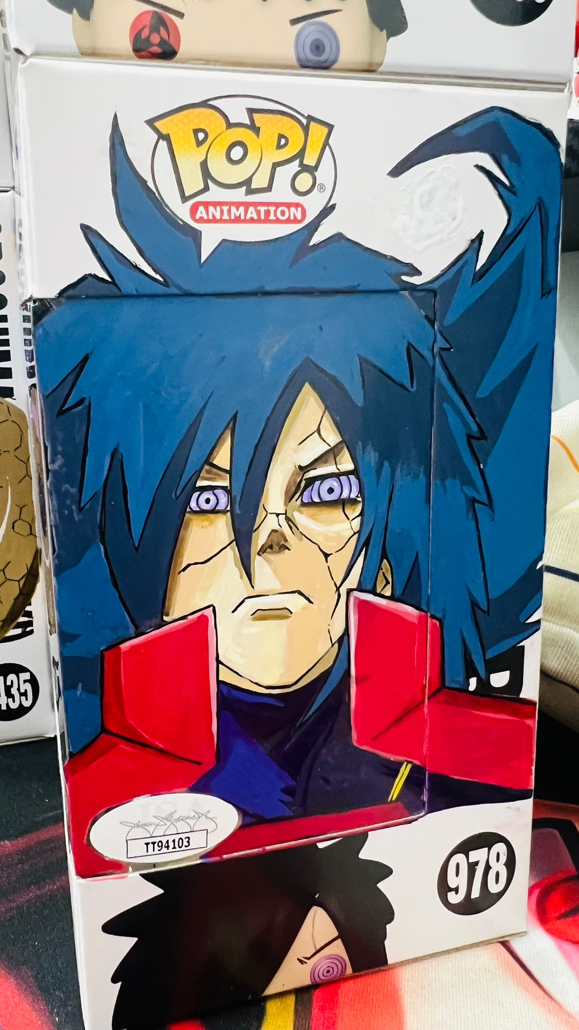 Funko Pop Naruto - Sign By Eng Voice Actor (Naruto/Obito/Madara/Orochimaru) with Art Sketch