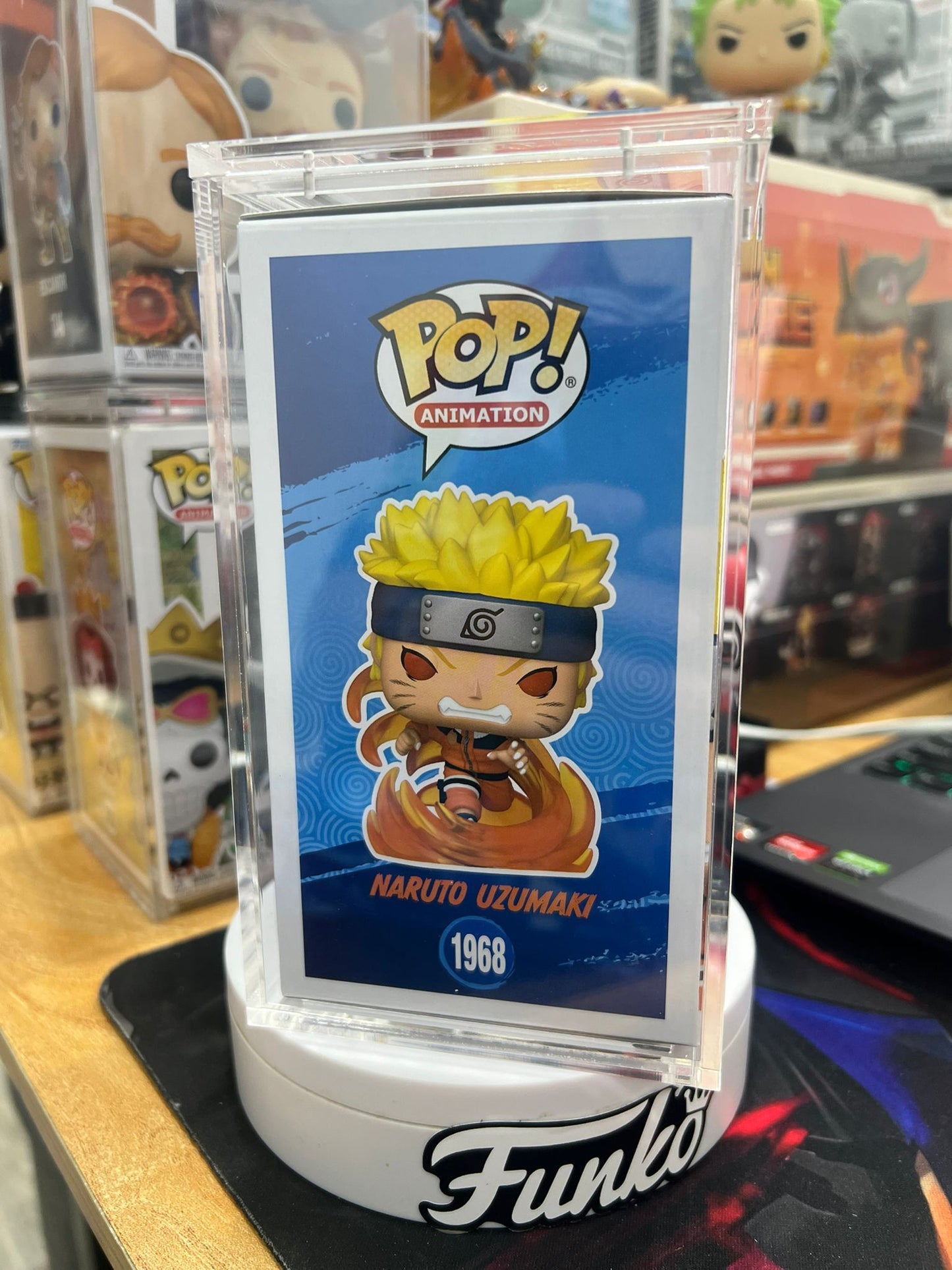 Funko Pop! Chalice Exclusive: Naruto: Naruto Uzumaki #1968 (LE9500) Sign by EVA with JSA cert