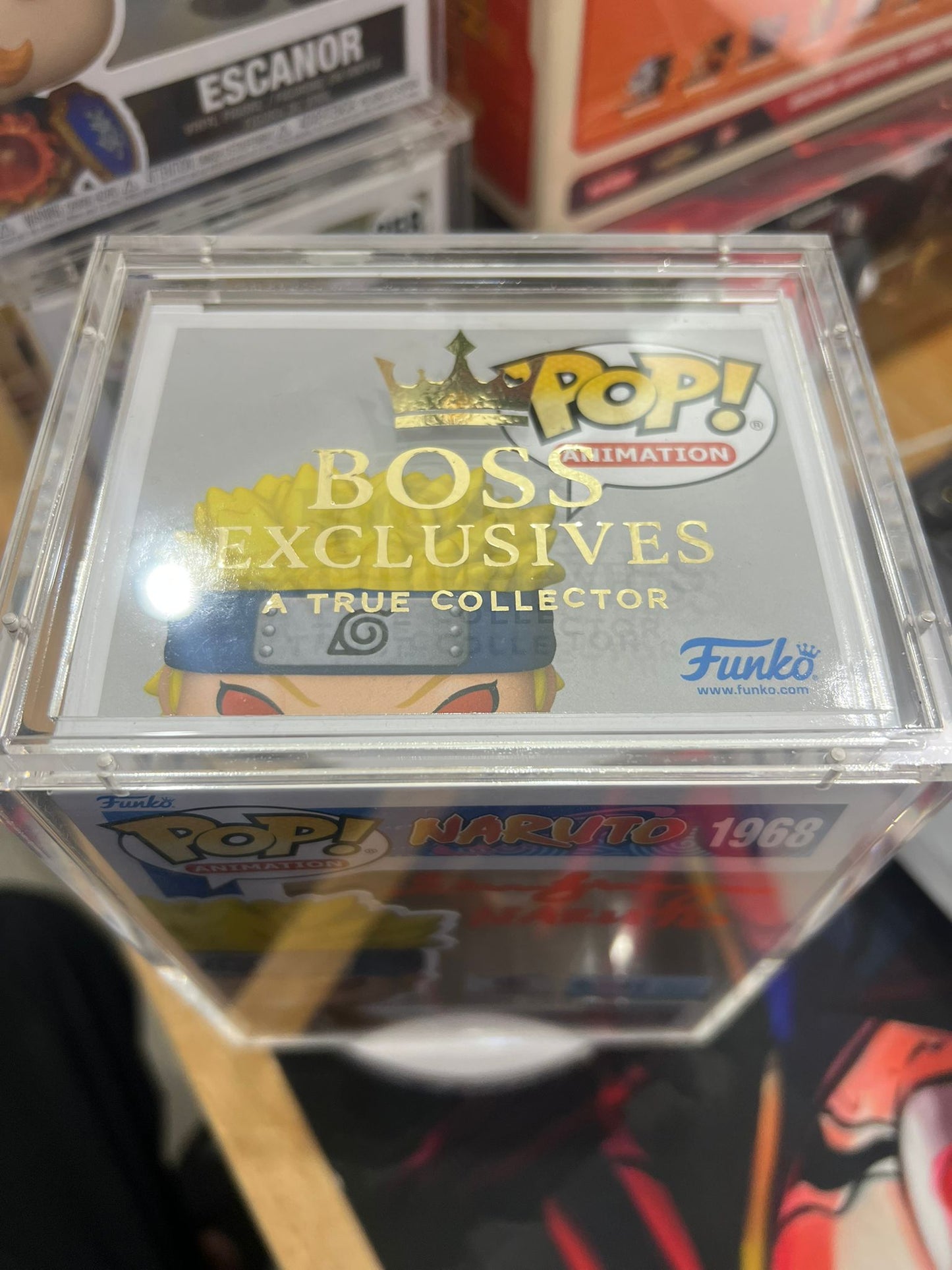 Funko Pop! Chalice Exclusive: Naruto: Naruto Uzumaki #1968 (LE9500) Sign by EVA with JSA cert