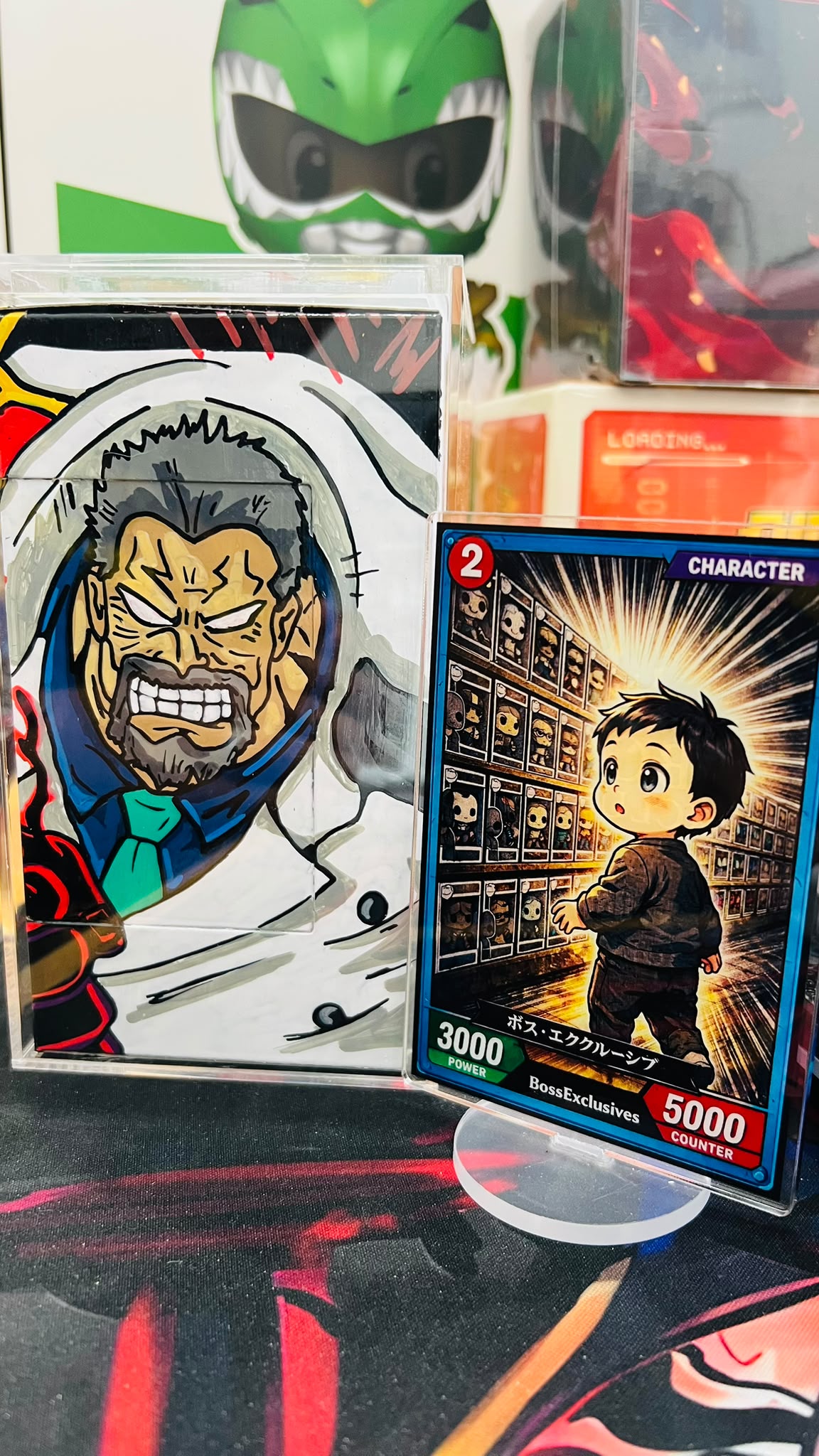 One Piece - Garp Signature With Cert of Authentic & Magnectic Hardstack