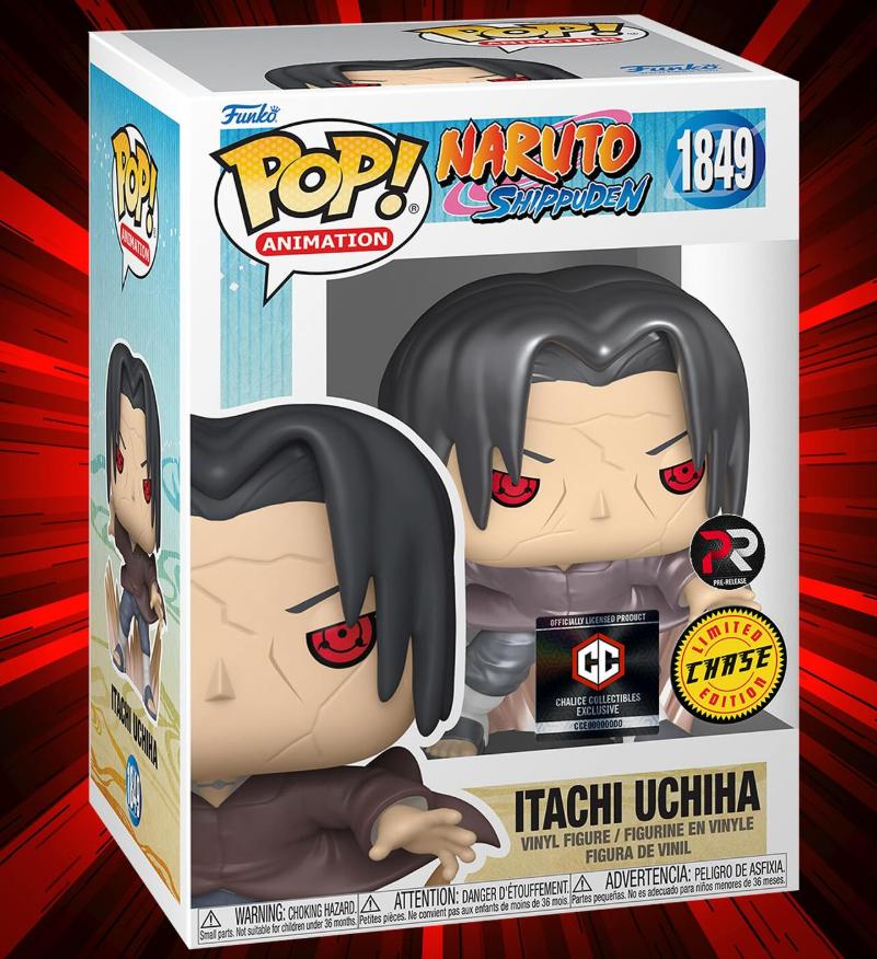 Funko Pop! Chalice Exclusive Naruto Itachi Uchiha #1849 CHASE Variant non-PR