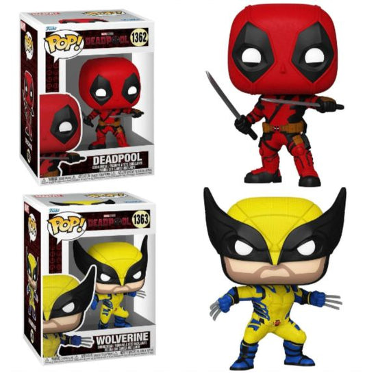 Funko Pop! Deadpool & Wolverine: Deadpool with Swords #1362 - Wolverine #1363