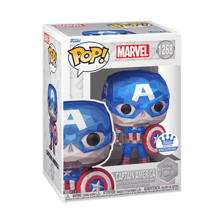 Funko Pop! Captain America (Facet) Vinyl Figure - Funko Shop Exclusive