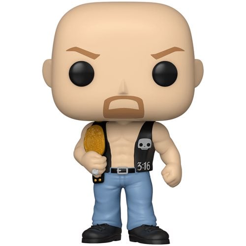 Funko Pop! WWE "Stone Cold" Steve Austin (Metallic) (One Belt) #84 Vinyl Figure