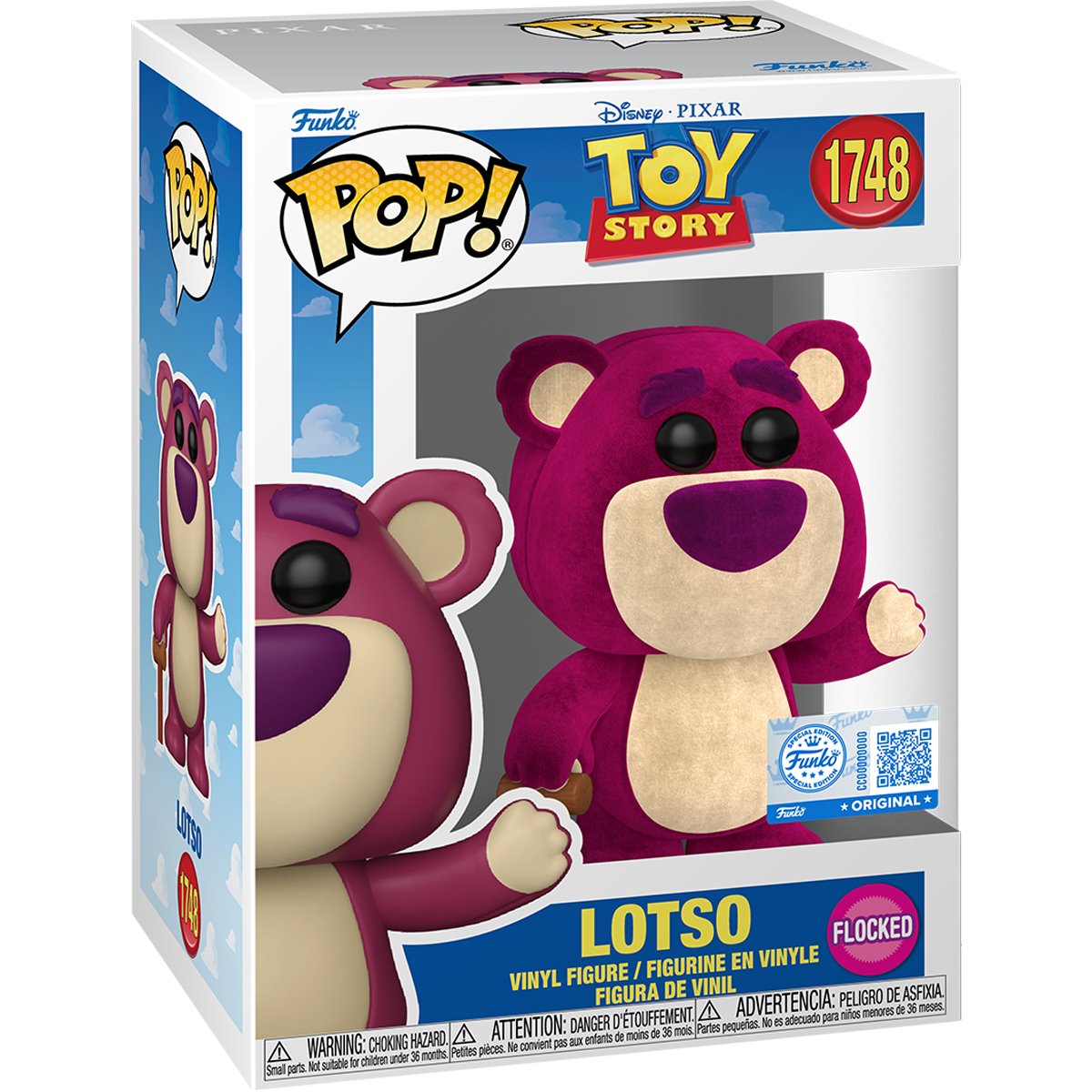 Toy Story Lotso Flocked Funko Pop! Vinyl Figure #1748 - Specialty Exclusive