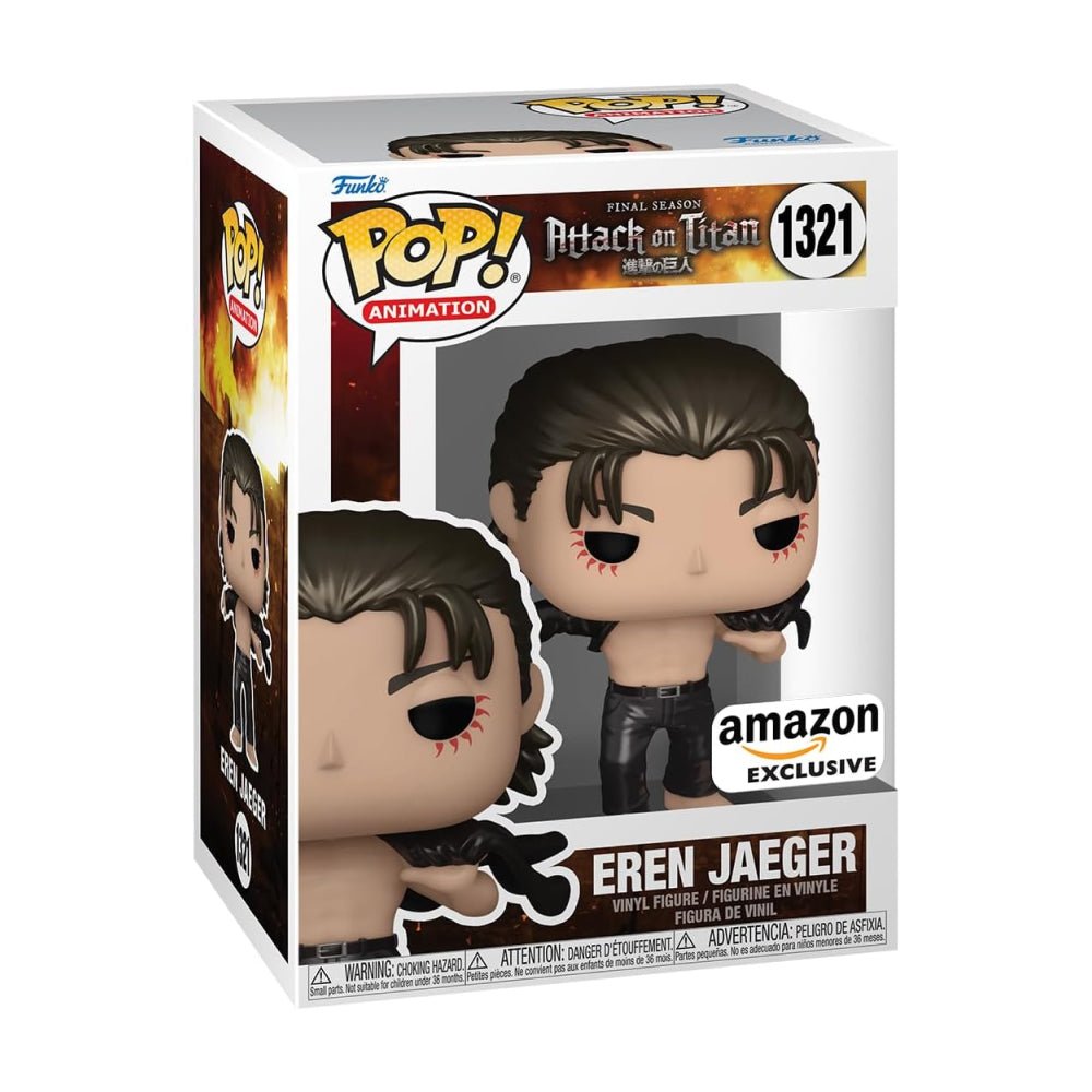 Attack on Titan: Eren Jaeger (Metallic) Funko Pop! Vinyl Figure - Amazon Exclusive