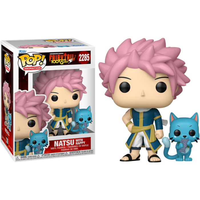 Fairy Tail: 100 Year Quest - Erza, Gray, Lucy, Wendy & Natsu with Happy Pop! Vinyl Figure