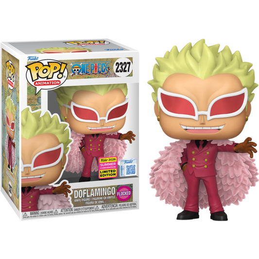 One Piece - Doflamingo Flocked Pop! Vinyl Figure (2026 Summer Convention Exclusive)
