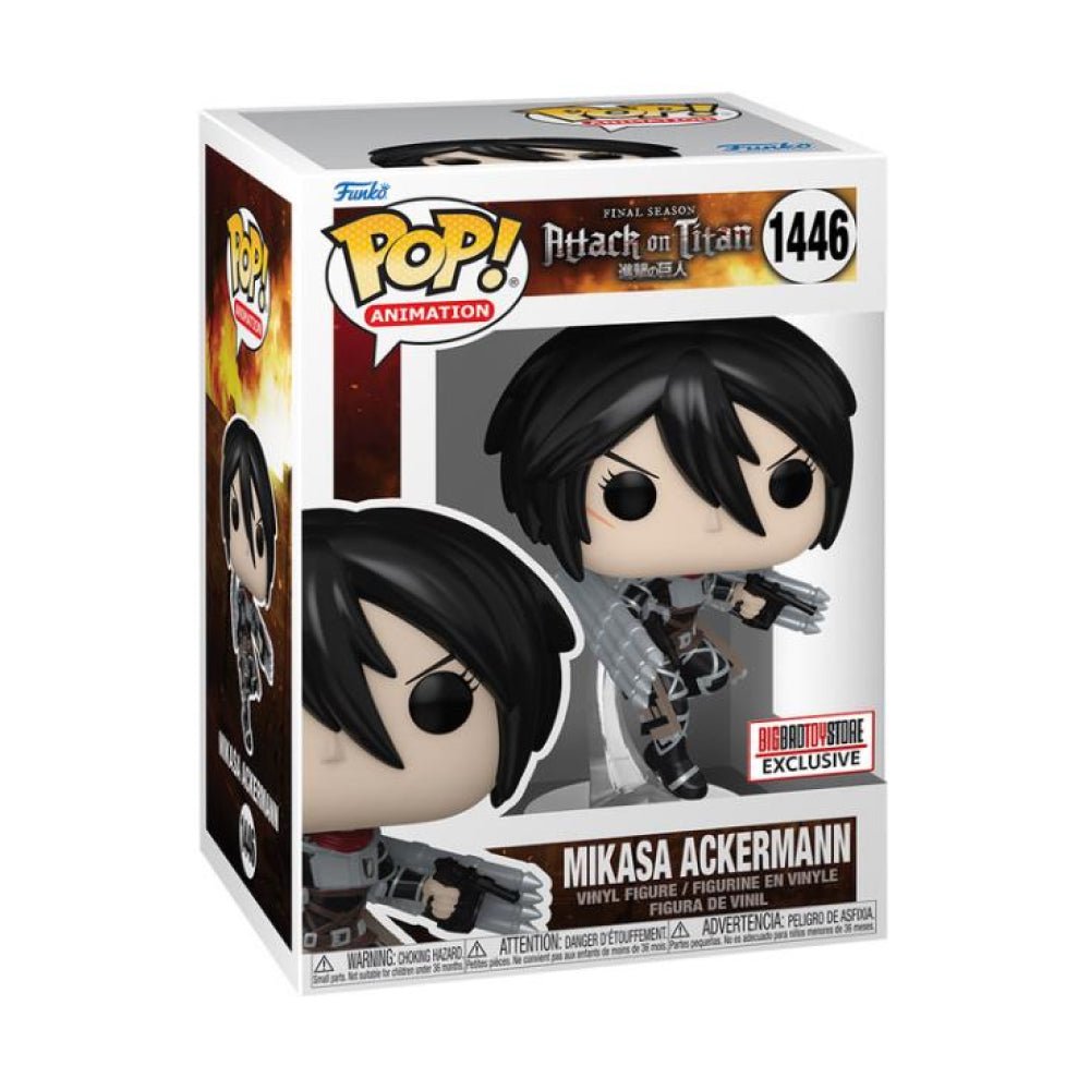 Attack on Titan: Mikasa Ackermann with Thunder Spears (Metallic) - BigBadToyStore Exclusive