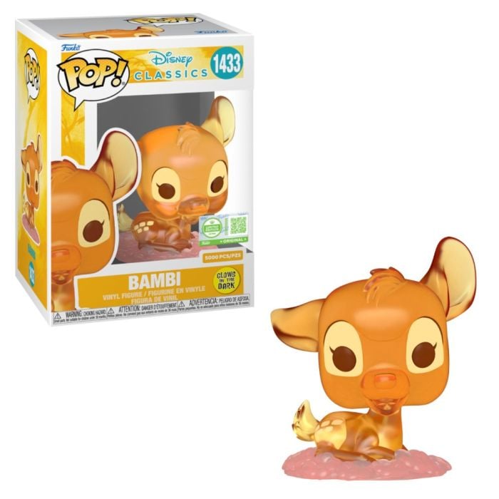 Funko Pop! Disney Classics: Bambi 1942 (GITD) Vinyl Figure #1433 with Acrylic Protector - Limited Edition 5000pcs