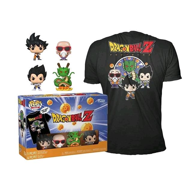 Funko Pocket Pop! & Tees: Dragonball Z (4 Pack) (GameStop Exclusive)