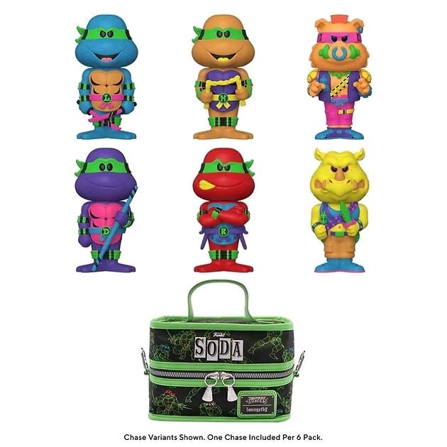 Funko Soda: Blacklight Teenage Mutant Ninja Turtles 6-Pack Vinyl Soda with Cooler Bag (Funko Shop Exclusive) (Limited 10,000 Pieces)