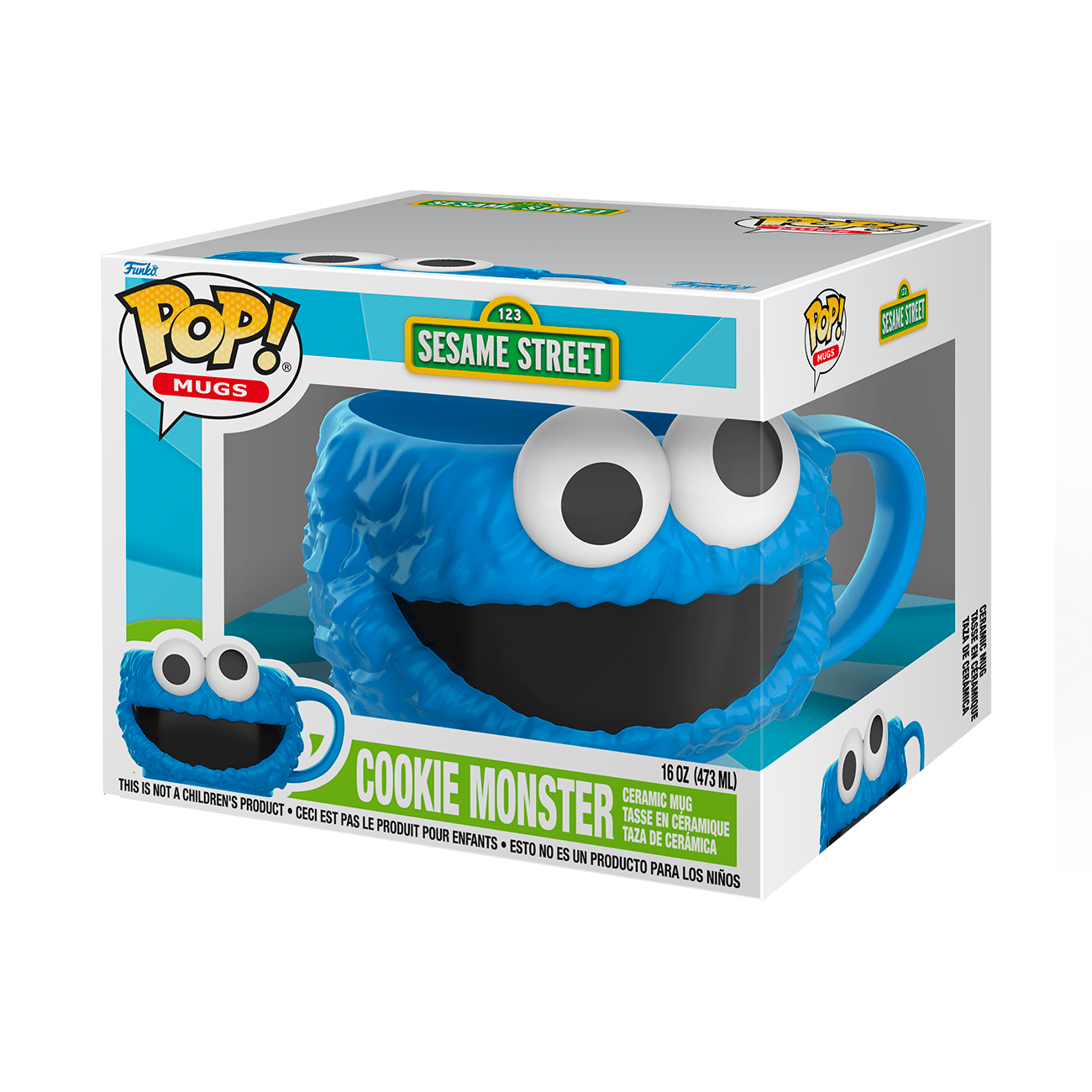 Funko Pop! Mug - Sesame Street: Elmo & Cookie Monster Ceramic Collectible Mug