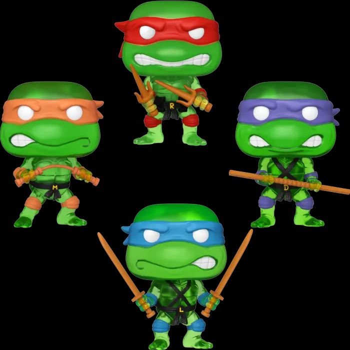 Funko Pop! Teenage Mutant Ninja Turtles - The Four Brothers (Translucent Green) Pop! Vinyl Figure