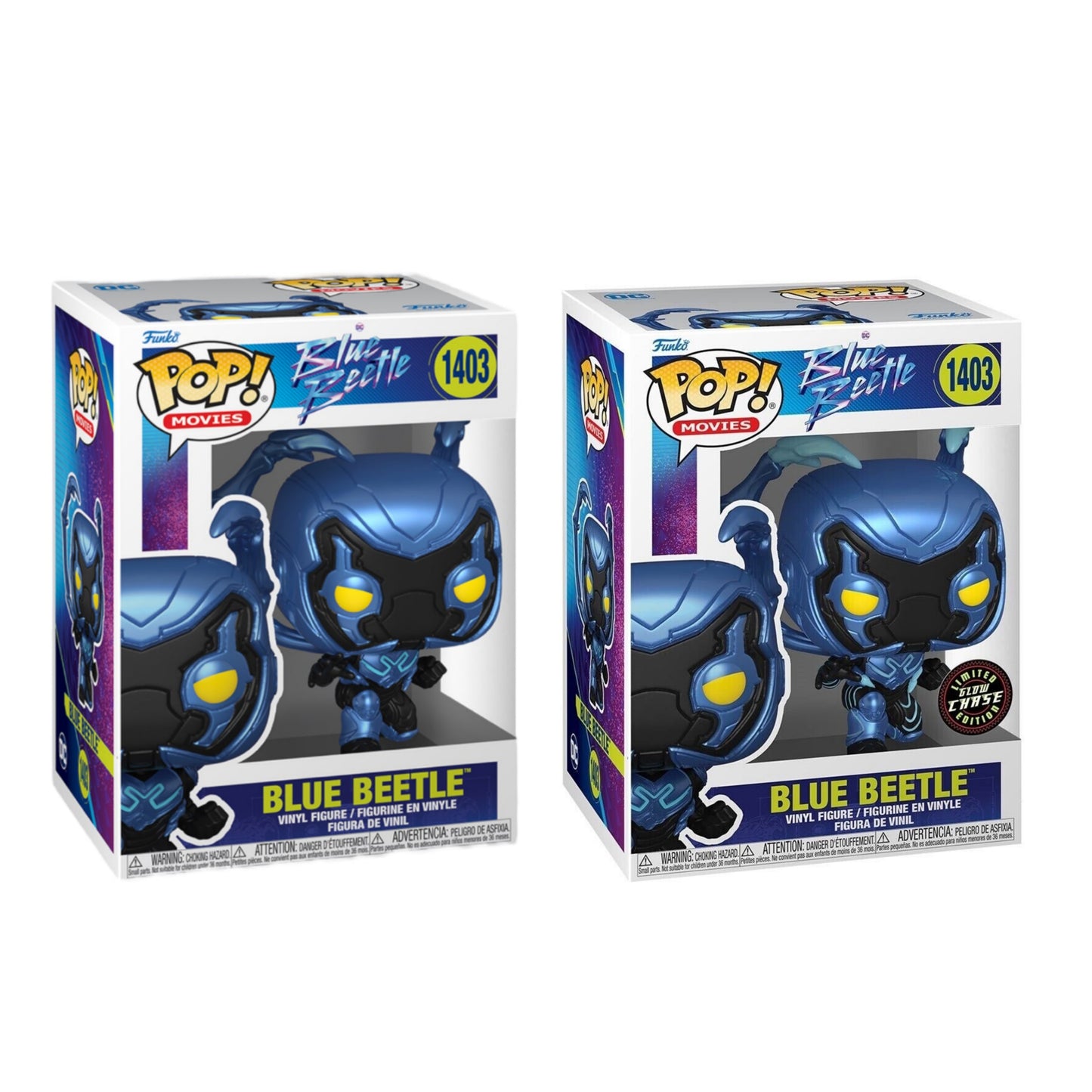 Funko Pop! Blue Beetle #1403 - Common/ Glow Chase