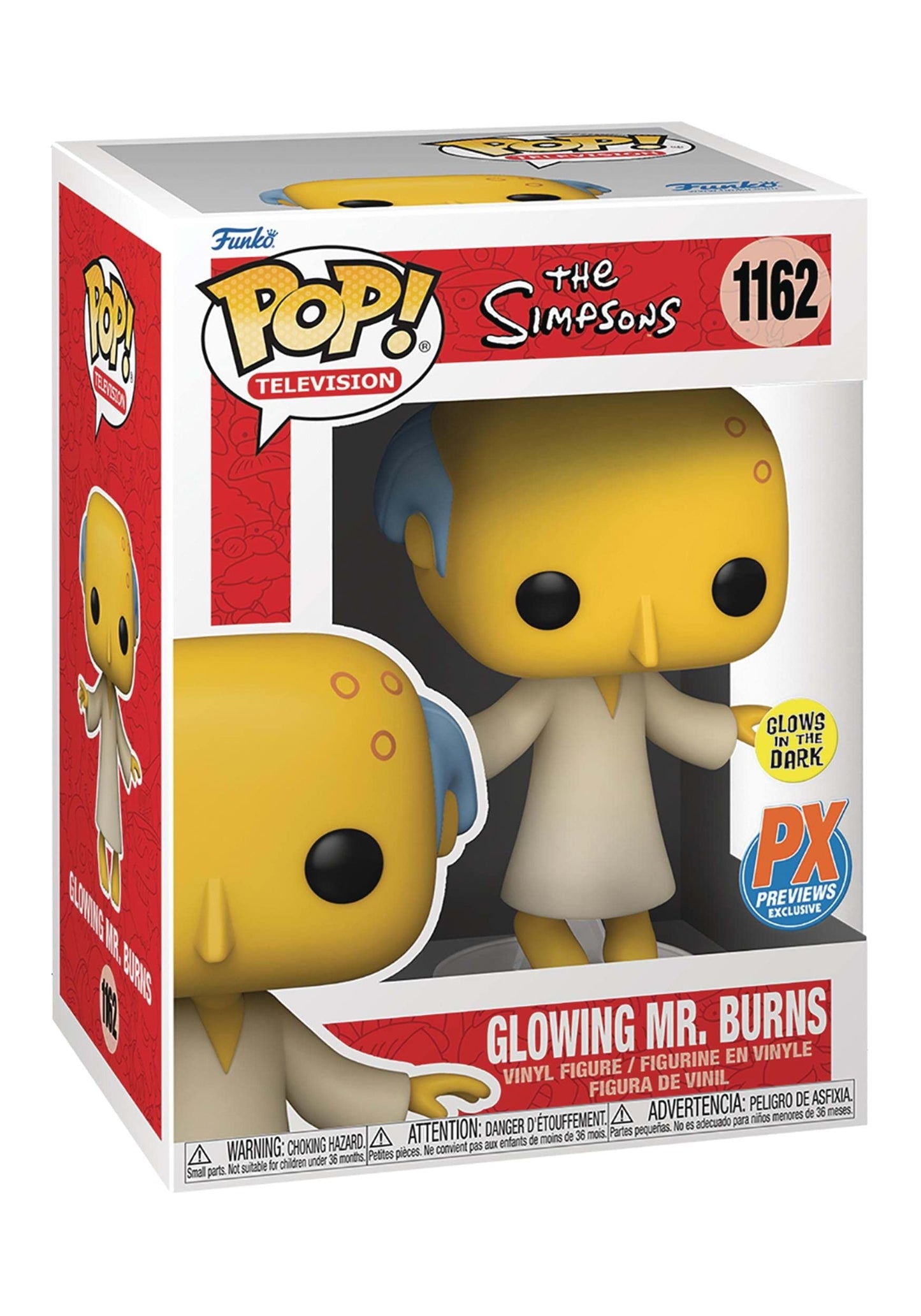 Funko Pop! Simpsons: Glowing Mr Burns - PX Previews Exclusive