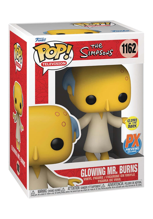 Funko Pop! Simpsons: Glowing Mr Burns - PX Previews Exclusive