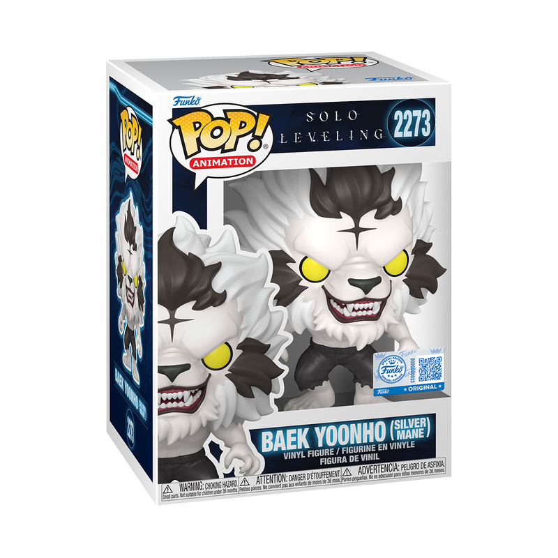 Funko Pop! Solo Leveling: Baek Yoonho (Silver Mane) #2273 Chalice Collectibles PreRelease Exclusive