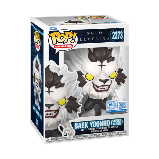 Funko Pop! Solo Leveling: Baek Yoonho (Silver Mane) #2273 Chalice Collectibles PreRelease Exclusive