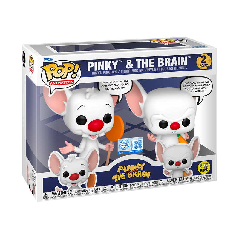 Funko Pop! Pinky & The Brain 2-Pack (GITD)