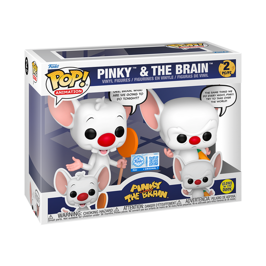Funko Pop! Pinky & The Brain 2-Pack (GITD)