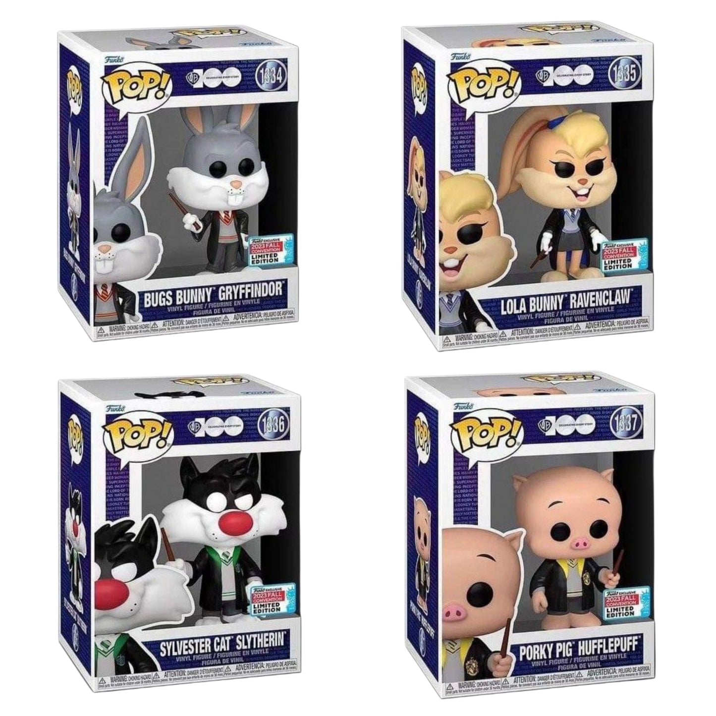 Looney Tunes x Harry Potter: Bugs Bunny - Lola Bunny - Porky Pig - Sylvester Cat Funko Pop! Vinyl Figure (2023 Fall Convention)