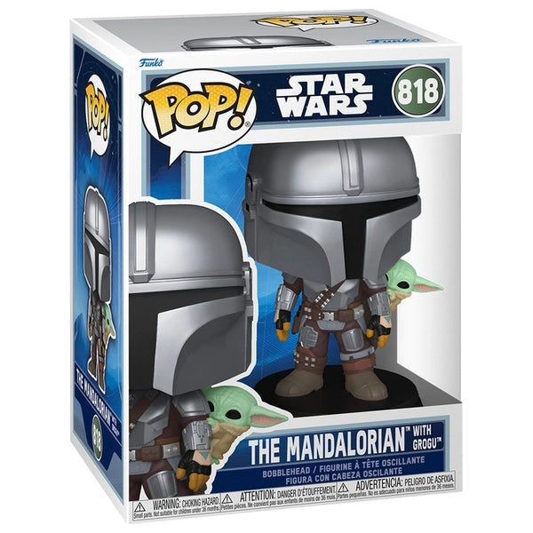 Funko Pop! Star Wars: The Mandalorian With Grogu #818