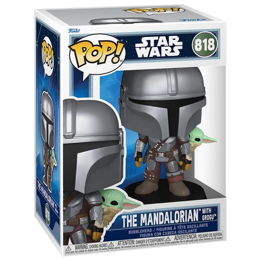 Funko Pop! Star Wars: The Mandalorian With Grogu #818