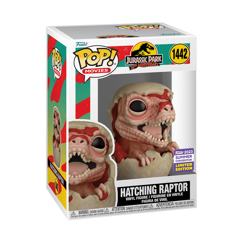 Funko Pop! Jurassic Park:Hatching Raptor (2023 Summer Convention Exclusive)