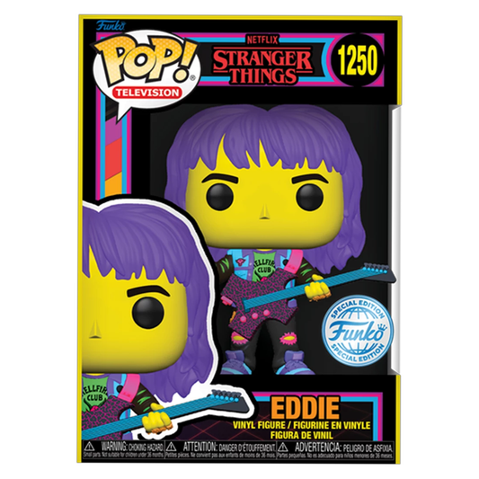 Funko Pop! Stranger Things: Black Light Eddie - Special Edition