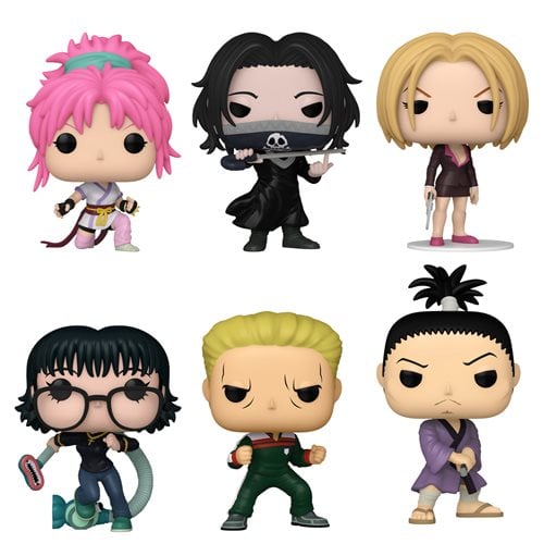 Funko Pop! Hunter x Hunter Wave 4: Pakunoda #1565 - Feitan #1566 - Machi Komacine #1567 - Nobunaga #1568 - Phinks #1569 - Shizuku with Blinky