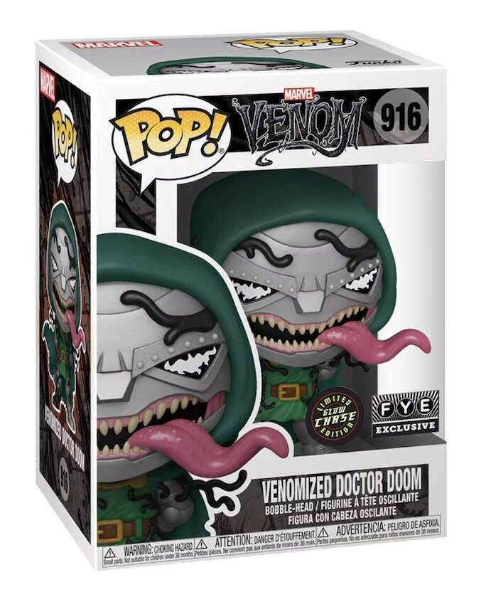 Funko Pop! Marvel: Venomized Doctor Doom (Glow Chase) - FYE Exclusive
