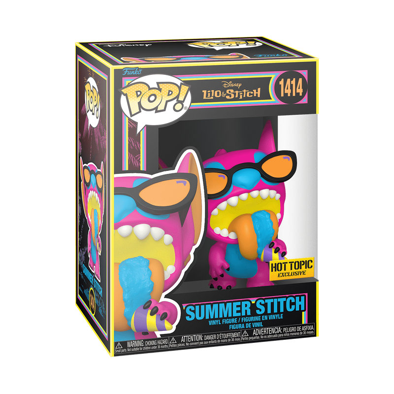 Funko Pop! Black Light Summer Stitch - Hot Topic Exclusive