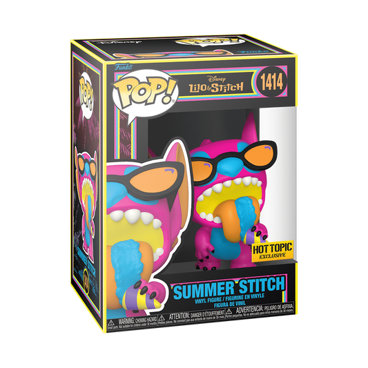 Funko Pop! Black Light Summer Stitch - Hot Topic Exclusive