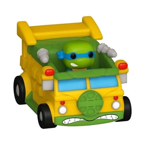 Teenage Mutant Ninja Turtles Leonardo and Turtle Van Funko Bitty Pop! Ride