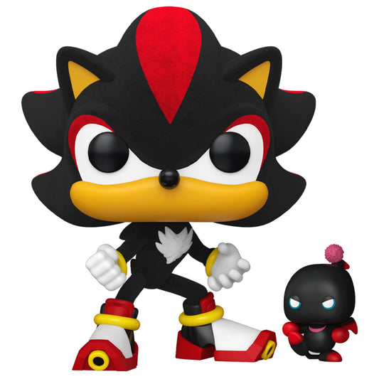 Funko Pop! Sonic The Hedgehog: Sonic With Dark Chao (Flocked) - PreRelease Toy Temple Exclusive