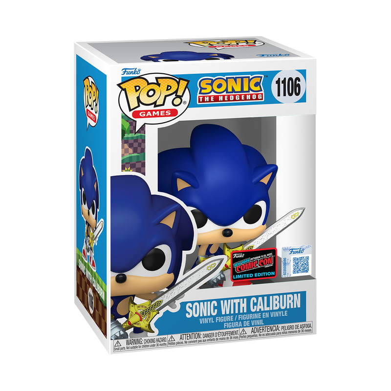 Funko Pop! Sonic Hedgehog Sonic With Caliburn - NYCC 2025