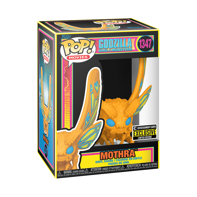 Funko Pop! Godzilla: Black Light Mothra - Entertainment Earth Exclusive