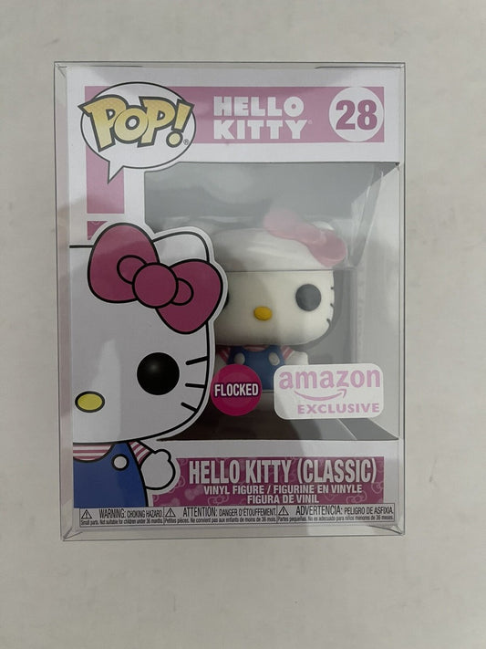 Sanrio Hello Kitty (Classic) (Pink) (Flocked) #28 Pop! Vinyl Figure - Amazon Exclusive